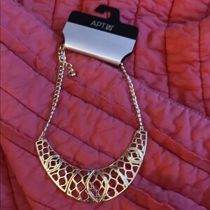 Apt. 9 Gold Geometric Openwork Necklace